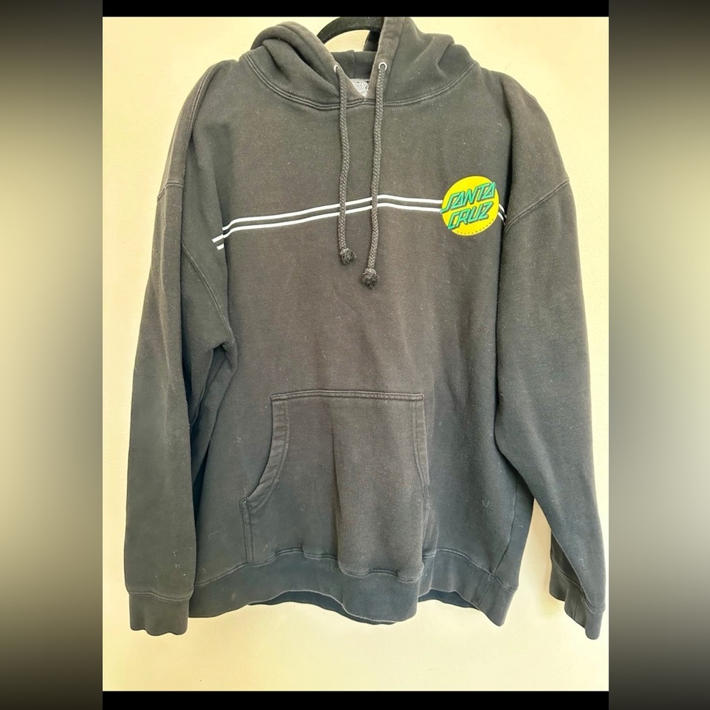Santa Cruz Skateboards Black Sweatshirt Hoodie